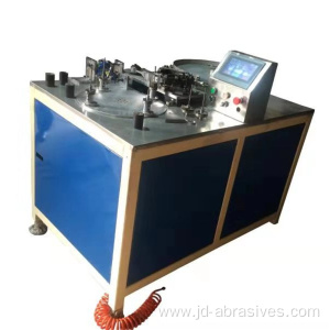 straight groove abrasive flap wheel making machine